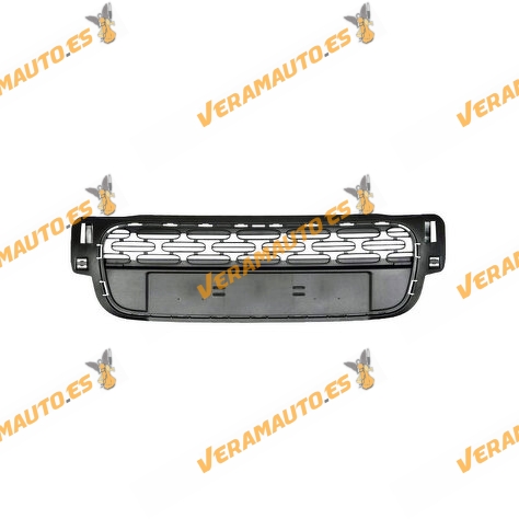 Rejilla Central Paragolpes | Citroen C3 2016 a 2020 | Delantero Superior | Negra | OEM Similar a 98120618XT