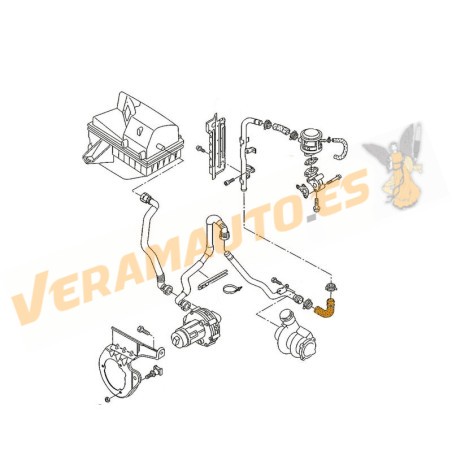 Hose | Cylinder Head Ventilation Hose | Audi A4 A6 Crankcase | SEAT Exeo | Skoda Superb | Volkswagen Passat | OE 058133785B