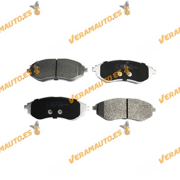 Brake Pads ABAKUS | Daewoo Kalos | Chevrolet Aveo | Front Axle | Akebono Brake System | OEM Similar to 94566892