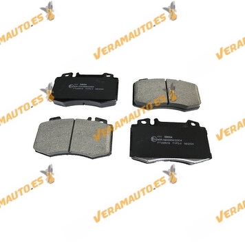 ABAKUS Brake Pads | Mercedes W211 W203 | Front Axle | Prepared for Wear Indicator | BREMBO System | OEM A4420052067