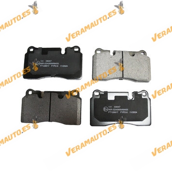 Pastillas de Freno ABAKUS | Audi TT | Volkswagen Touareg | Eje Delantero | Sistema de Frenos Brembo | OEM 8J0698151K