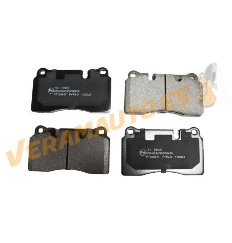 Pastillas de Freno ABAKUS | Audi TT | Volkswagen Touareg | Eje Delantero | Sistema de Frenos Brembo | OEM 8J0698151K