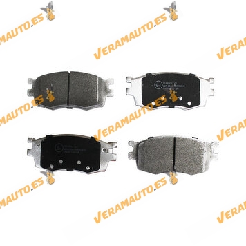Pastillas de Freno ABAKUS | Hyundai Accent I20 | Kia Rio | Eje Delantero | Sistema de Frenos Mando | OEM S581011GE00