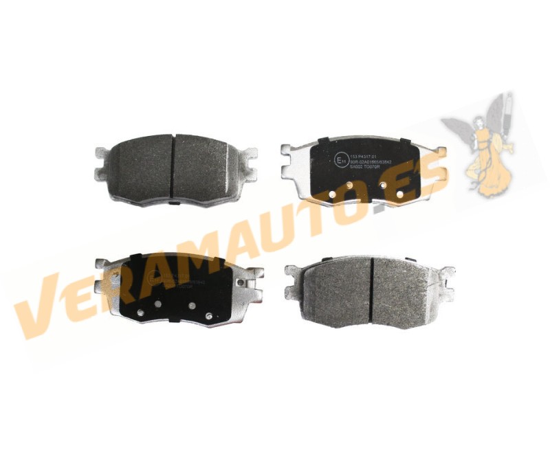 Brake Pads ABAKUS | Hyundai Accent I20 | Kia Rio | Front Axle | Mando Brake System | OEM 581011JA10