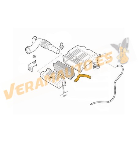 Crankcase Breather Hose FIAT | Lancia 1.1 1.2 1.4 Engines | OE 71740824 | 71765468 | 71769083