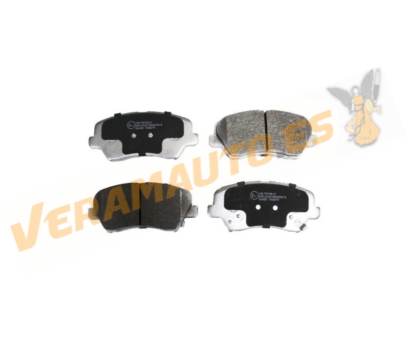 Brake Pads ABAKUS | Hyundai Elantra V | Veloster | Front Axle | With Audible Wear Indicator | OEM 581012VA60