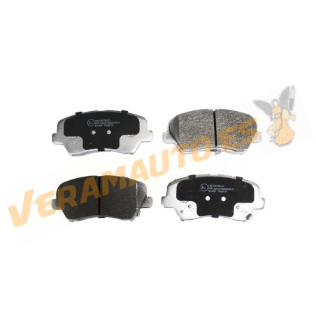 Pastillas de Freno ABAKUS | Hyundai Elantra V | Veloster | Eje Delantero | Con indicador Acústico de Desgaste | OEM 581012VA60