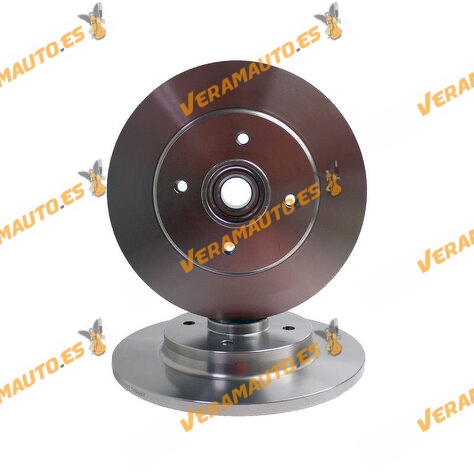 2 Rear Brake Discs with Wheel Hub Kit | Citroen Berlingo | C4 Picasso | Peugeot 3008 | 5008 | Partner | 4249.45