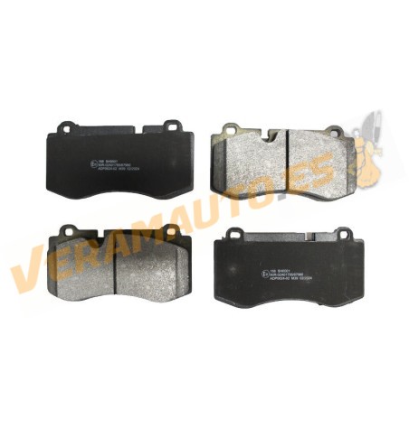 Pastillas de Freno ABAKUS | Mercedes Clase E W211| S W221 | Eje Delantero |  Sistema de Frenos Brembo | OEM A0044208020