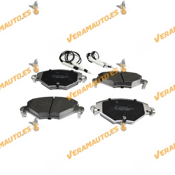 Pastillas de Freno ABAKUS | Citroen C5 de 2000 a 2008 | Eje Delantero | Incluye Avisador de Desgaste | OEM Similar a 425288