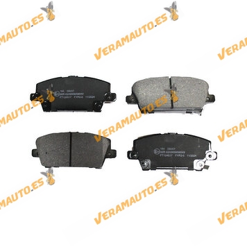 Pastillas de Freno ABAKUS | Honda Civic | Eje Delantero | Sistema de Frenos Sumitomo | OEM Similar a 45022SMGE01