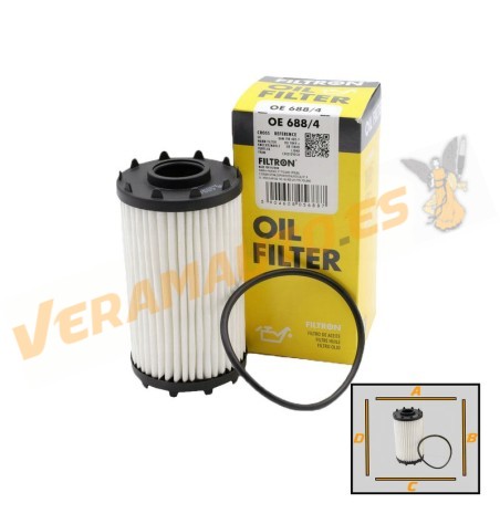FILTRON OE688/4 Oil Filter | Audi Porsche Bentley Volkswagen | OE 06M198405F | 06M115561H | 9A719840500