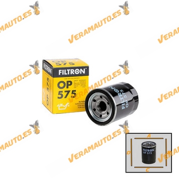 FILTRON FLOP575 Oil Filter | Mazda | Peugeot | Opel | Mitsubishi | hyundai | Citroen | KIA | Smart | Ford | OE 152089