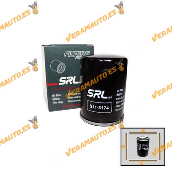 Mazda SRLine Oil Filter | Peugeot | Opel | Mitsubishi | Hyundai | Citroen | KIA | Smart | Ford | OE 152089