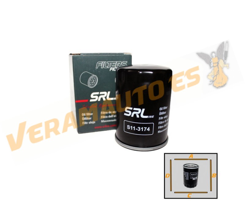 Mazda SRLine Oil Filter | Peugeot | Opel | Mitsubishi | Hyundai | Citroen | KIA | Smart | Ford | OE 152089