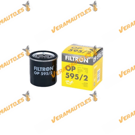 Filtro Aceite Filtron OP 595/2 Hyundai i10 | i20 | i30 | Kona | Kia Ceed | Picanto | Rio | Stonic | Xceed | OE 26300-03001