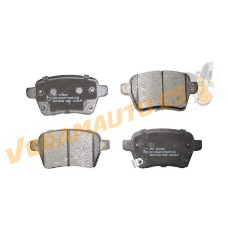 Brake Pads ABAKUS | FIAT 500L Tipo | Rear Axle | TRW Brake System | OEM 68211493AA