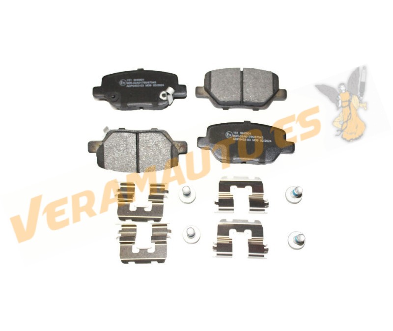 Abakus Brake Pads | FIAT Type | Rear Axle | With Acoustic Wear Indicator | OEM 77367717