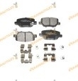 Abakus Brake Pads | FIAT Type | Rear Axle | With Acoustic Wear Indicator | OEM 77367717