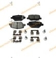 Abakus Brake Pads | FIAT Type | Rear Axle | With Acoustic Wear Indicator | OEM 77367717