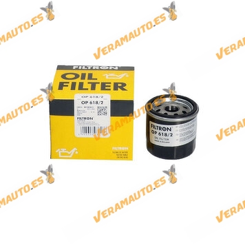 Filtro de Aceite Filtron OP 618/2 Lexus ES RX UX | Mazda 2 Liftback (KB) | Toyota C-HR Corolla RAV4 Yaris | OE 90915-10009