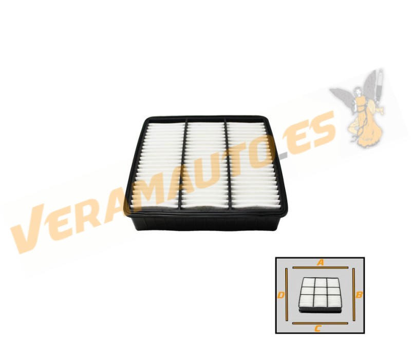 Filtro Aire SRLine Mitsubishi Colt | Lancer | Outlander | Motor 1.3 1.6 1.8 2.0 2.4 Gasolina | OE MR188657 | MR481795