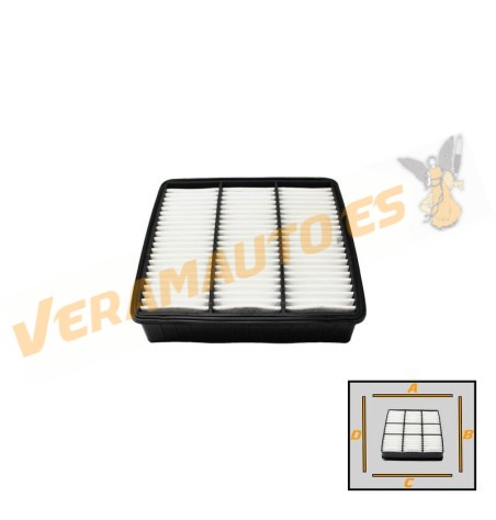 Filtro Aire SRLine Mitsubishi Colt | Lancer | Outlander | Motor 1.3 1.6 1.8 2.0 2.4 Gasolina | OE MR188657 | MR481795