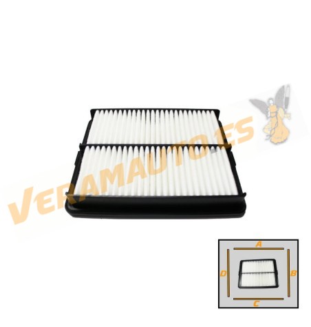 Filtro Aire COOPERSFIAAM PA7933 | SSANGYONG Korando (C300) | Tivoli desde 2015 | Motores 1.5 1.6 | OE 2315035300