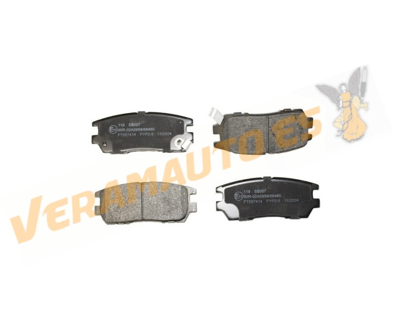 Pastillas de Freno ABAKUS | Mitsubishi L400 Pajero Sigma | Eje Trasero | Sistema de Frenos Akebono | OEM MB858463
