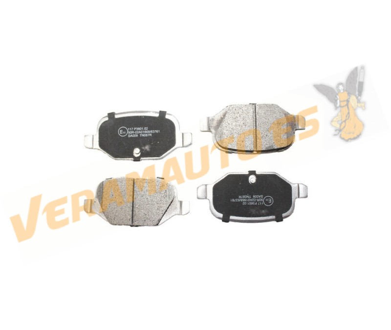 Pastillas de Freno ABAKUS | FIAT 500 Idea Panda Punto | Citroen E-Mehari | Eje Trasero | Sistema de Frenos TRW | OEM 1618111480