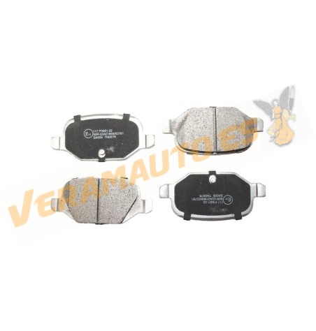 Brake Pads ABAKUS | FIAT 500, Idea, Panda, Punto | Citroen E-Mehari | Rear Axle | TRW Brake System | OEM 1618111480