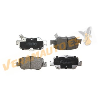 Brake Pads ABAKUS | Toyota Auris Corolla Verso | Rear Axle | Akebono Brake System | OEM Similar to 446602170