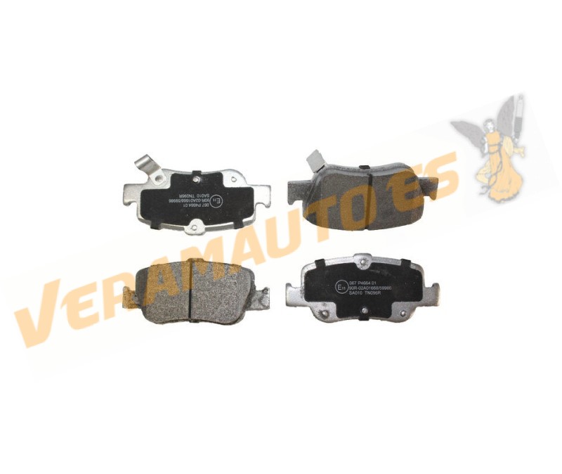 Brake Pads ABAKUS | Toyota Auris Corolla Verso | Rear Axle | Akebono Brake System | OEM Similar to 446602170