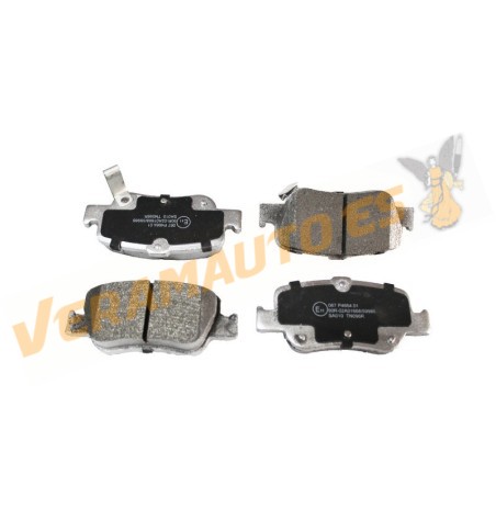 Brake Pads ABAKUS | Toyota Auris Corolla Verso | Rear Axle | Akebono Brake System | OEM Similar to 446602170