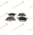Brake Pads ABAKUS | Alfa Romeo 147 156 | FIAT Linea | Rear Axle | TRW Brake System | OEM 77362276