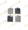 Brake Pads Abakus Mercedes W203 W210 | Opel Astra H | Rear Axle | Prepared for Wear Indicator | OEM A0034205220