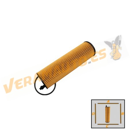 SRLine Oil Filter Mercedes A Class | B | C | E | S | Sprinter | Vito | OE A6541840025 | 6541801100