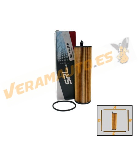 SRLine Oil Filter Mercedes A Class | B | C | E | S | Sprinter | Vito | OE A6541840025 | 6541801100