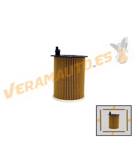 SRLine Oil Filter 153071760514 Alfa Romeo Mito | Fiat 500 | Panda | Punto | Lancia | Lancia | Engine 0.9 | OE 55224598