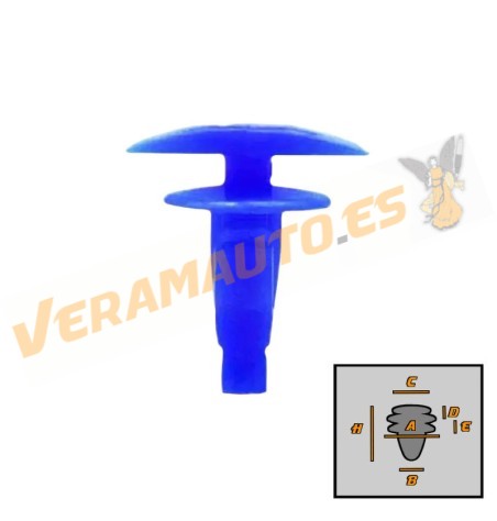 Set of 10 Clips | Honda | Hyundai | KIA | Lexus | Toyota | Window Trim | Car Door Seals | OEM 67867-12150