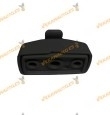Soporte de Visera | Parasol de SEAT Ibiza Cordoba | Volkswagen Golf Bora Touran Sharan | Color Negro | OEM 3B0857563Y20