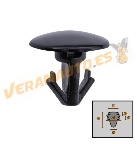 Set of 10 Mazda Clips | Car Door Seals | OEM Similar to BP4K-58-762