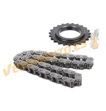 Cadena Accionamiento Bomba de Aceite Motor Renault Tipo M9R 2.0 dCi | Cadena Cerrada Simplex 44 eslabones | OE 7701476527