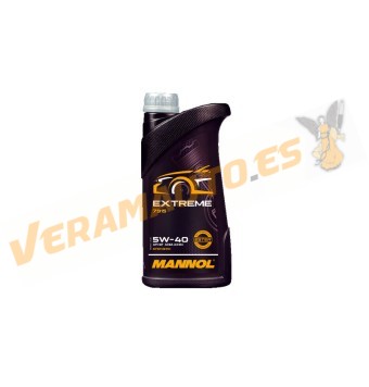 MANNOL Extreme 5W40 7915-1 Synthetic Lubricant | API SP | ACEA A3/B4 | 1 Liter | Light Gasoline and Diesel Engines