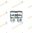 Abrazadera de Sujeción | 50mm interior 95mm largo | Conector para ensamblaje y cierre de Sistema de Escape