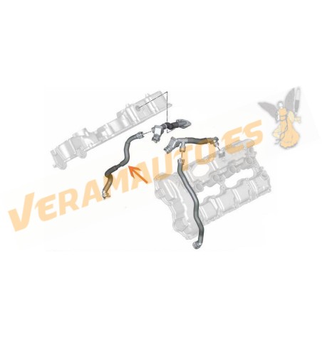 Tubo Ventilación Motor BMW N63 4.4 V8 | Serie 5/6/7 F10‑F13 | F01/F02| X5 E70 | X6 E71 | Lado izquierdo | OE 11157575640
