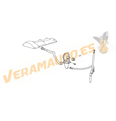 Tubo Flexible Ventilación BMW Serie 3 E36 | 5 E3  | 7 E38 | Z3 | tapa de balancines a decantador | M52 | 11151703775