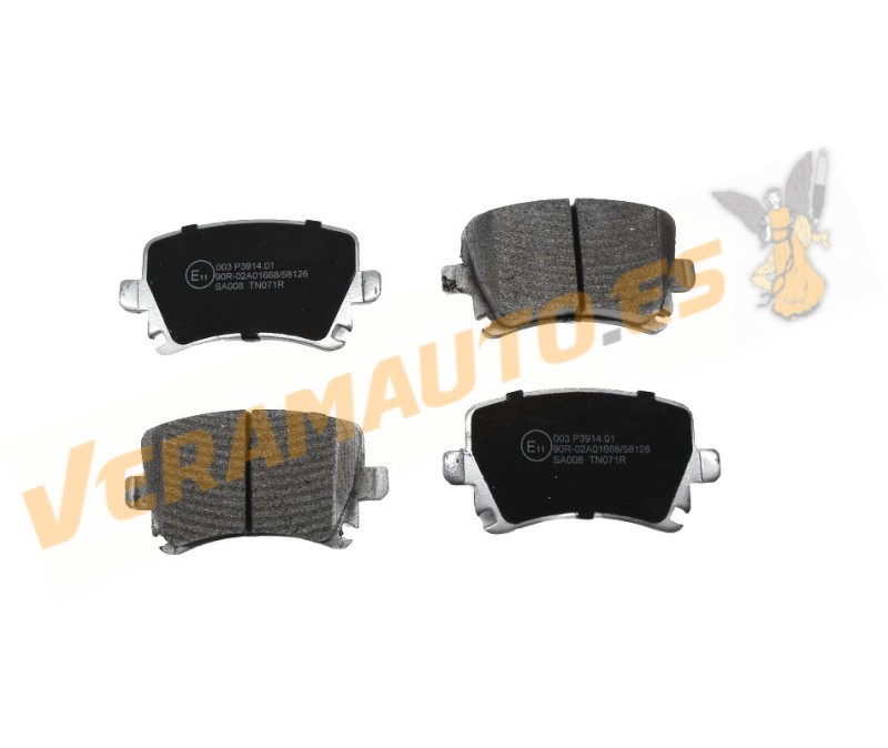 Pastillas de Freno ABAKUS | Grupo VAG | Audi | SEAT | Skoda | Volkswagen | Eje Trasero | Sistema de Frenos TRW | OEM 1K0698451