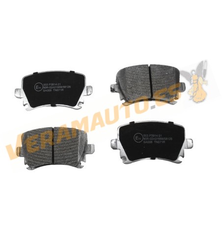 Pastillas de Freno ABAKUS | Grupo VAG | Audi | SEAT | Skoda | Volkswagen | Eje Trasero | Sistema de Frenos TRW | OEM 1K0698451