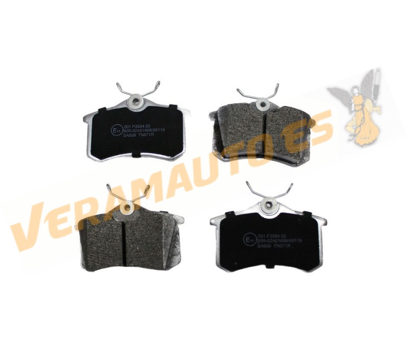 Brake Pads ABAKUS | Ford | Renault | PSA Group | Volkswagen Group | Rear Axle | TRW Brake System | OEM 1J0698451S